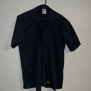 Dickies dark blue navy button down